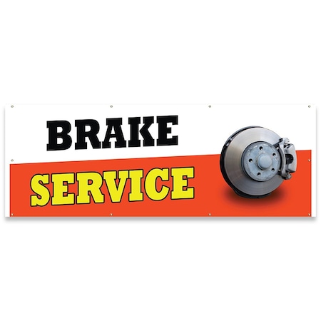 Brake Service Banner Concession Stand Food Truck Single Sided